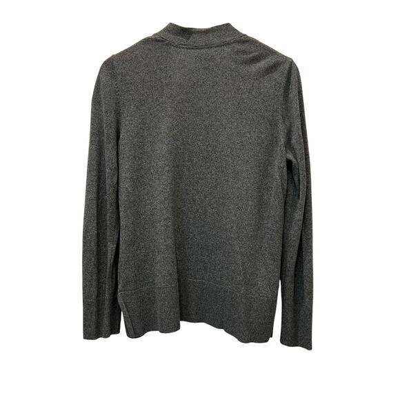 Croft & Barrow Gray Cotten Blend Open Front Cardigan Size Medium - Picture 5 of 10